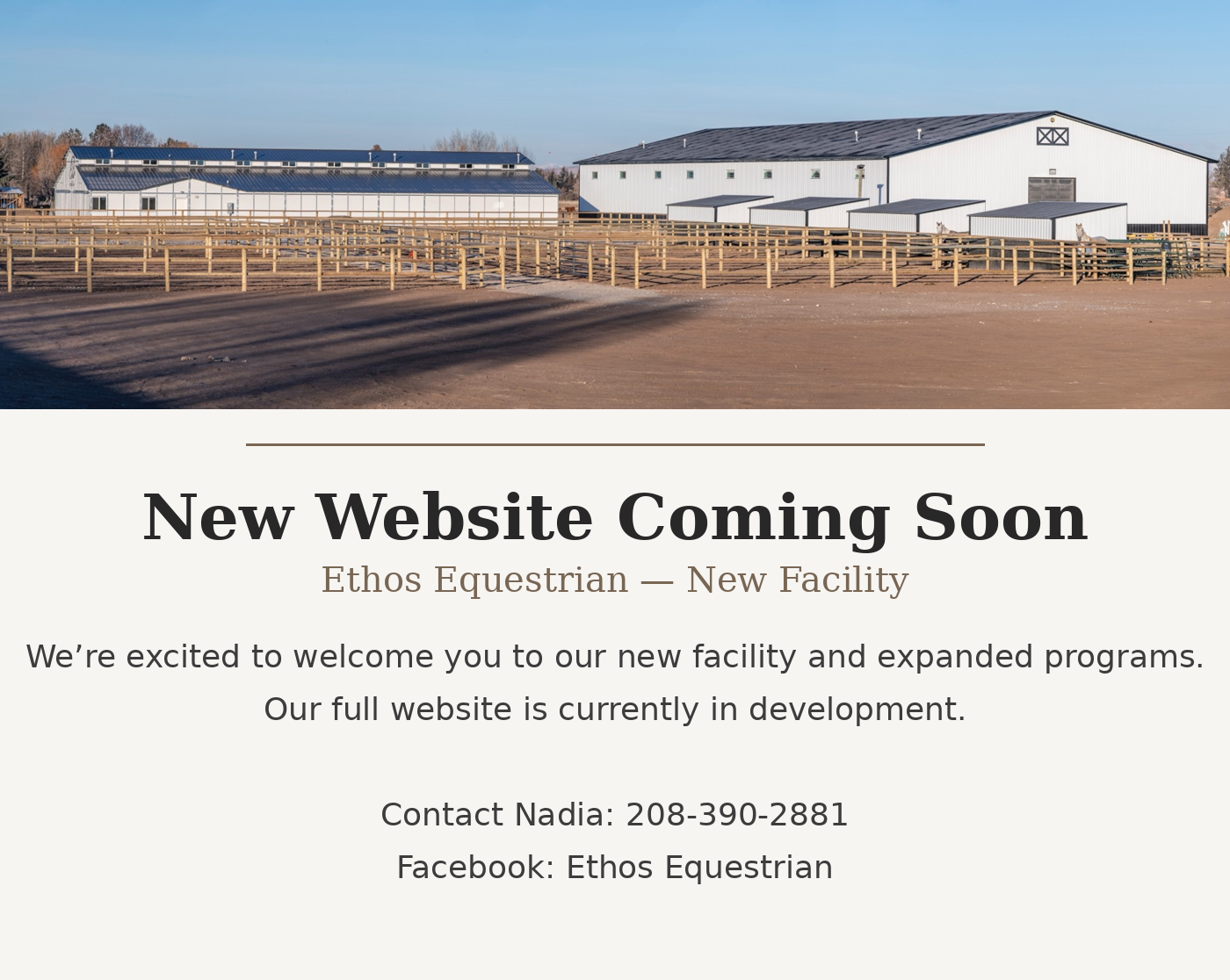 New website coming soon.